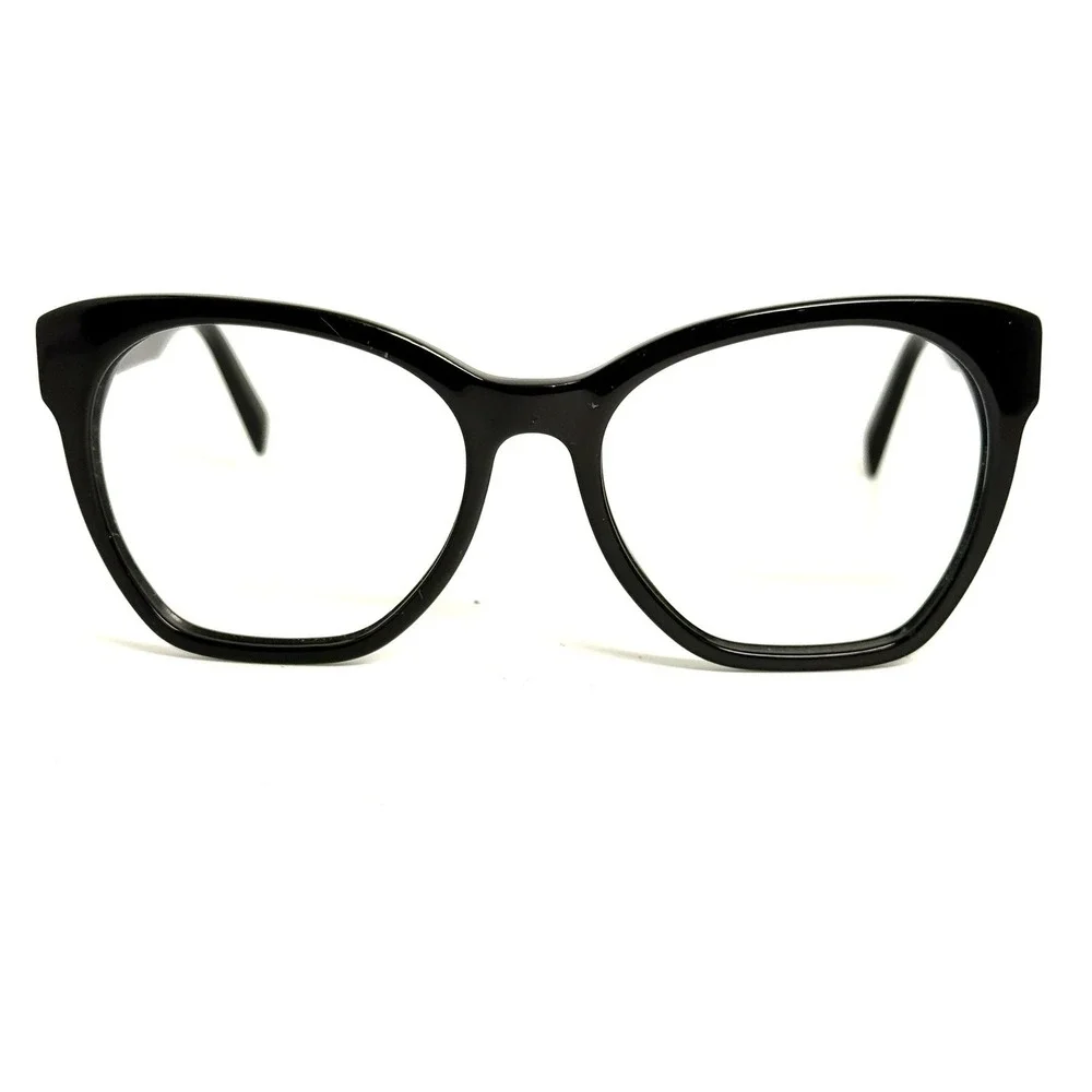 Warby Parker Rhea M 100 Eyeglasses Jet Black Cat Eye Frame 55-17-140 Mens Womens